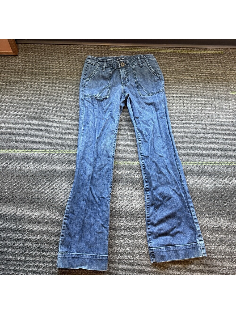 Vintage Y2K Gap Authentic 1969 Patch Pocket Flare Jeans Utility Inspired Wideleg